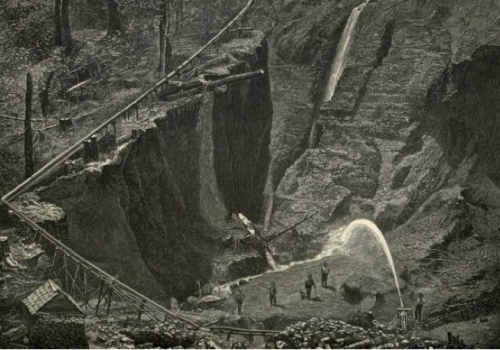 Gold mining 1800's (Source unknown)